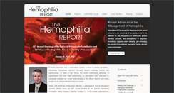 Desktop Screenshot of hemophiliareport.com